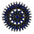 Southwestern Authentic Sterling Silver Needlepoint Lapis Ring Size 8 QX68372