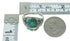 Silver And Turquoise Southwest Flower Dragonfly Ring Size 8-1/4 YX68949