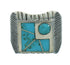 Southwest Turquoise And Genuine Sterling Silver Ring Size 5-1/4 YX69005