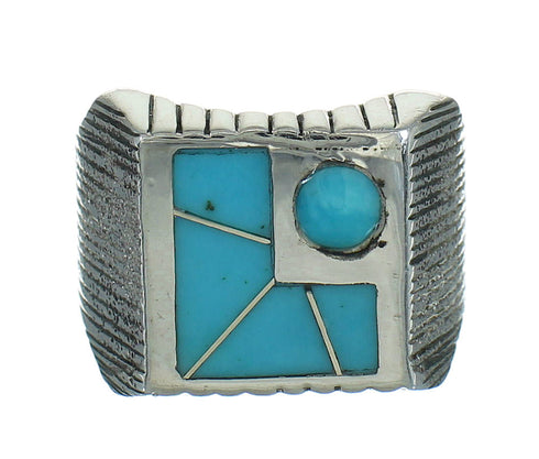 Turquoise And Sterling Silver Southwest Ring Size 6-1/2 YX69377
