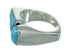 Turquoise And Sterling Silver Southwestern Ring Size 4-3/4 YX69388