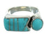 Sterling Silver And Turquoise Southwestern Ring Size 7-3/4 YX69411
