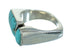 Sterling Silver And Turquoise Southwest Ring Size 4-3/4 YX69408