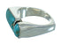 Authentic Sterling Silver And Turquoise Southwest Ring Size 7 YX69416