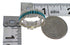 Southwest Sterling Silver Turquoise Inlay Ring Size 5-1/4 QX68991