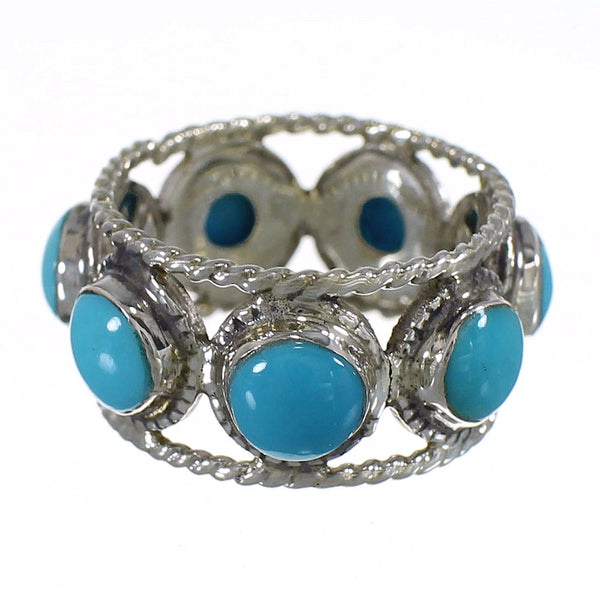 Turquoise Sterling Silver Southwest Ring Size 5 YX78683
