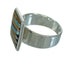 Sterling Silver Multicolor Inlay Ring Size 6-3/4 YX75297