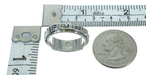 Authentic Sterling Silver And Multicolor Water Wave Ring Size 5-1/2 YX75326