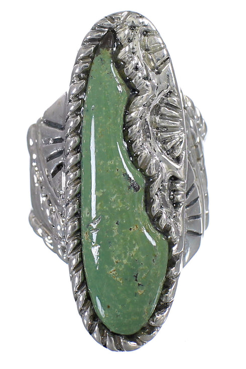 Turquoise Southwest Silver Ring Size 5 QX74901
