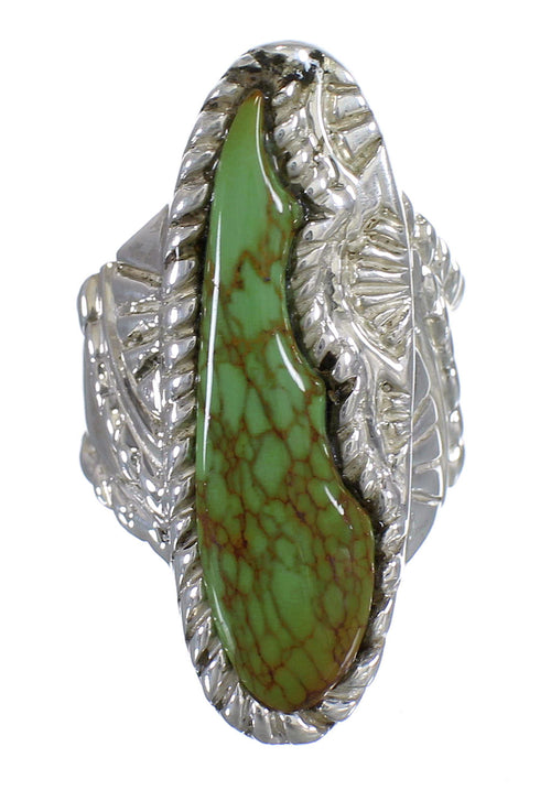 Turquoise Southwest Authentic Sterling Silver Ring Size 6-1/2 QX74905