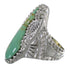 Turquoise Southwestern Genuine Sterling Silver Ring Size 8-3/4 QX74908