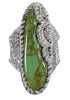 Sterling Silver Southwest Turquoise Jewelry Ring Size 5-1/4 QX74912