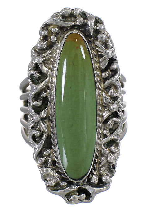 Turquoise And Sterling Silver Southwest Ring Size 4-1/2 QX74984