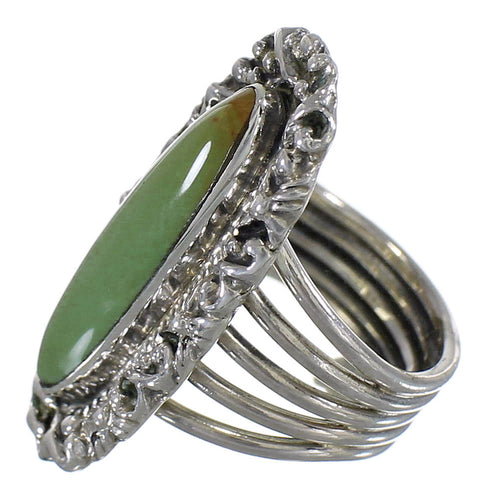 Turquoise And Sterling Silver Southwest Ring Size 4-1/2 QX74984