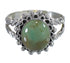 Southwest Jewelry Silver Turquoise Ring Size 8-3/4 QX75105