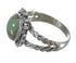Southwest Jewelry Silver Turquoise Ring Size 8-3/4 QX75105