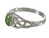 Authentic Sterling Silver Southwestern Turquoise Ring Size 5-3/4 QX74873