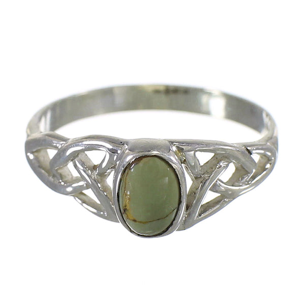 Turquoise Genuine Sterling Silver Southwest Ring Size 5-3/4 QX74884