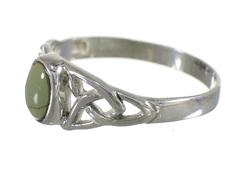 Turquoise Genuine Sterling Silver Southwest Ring Size 5-3/4 QX74884