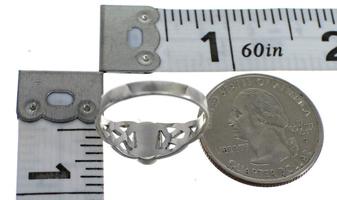 Turquoise Authentic Sterling Silver Southwest Ring Size 5 QX74882