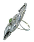 Southwest Turquoise Silver Ring Size 7-3/4 YX76433