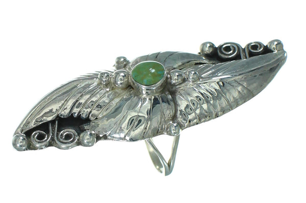 Southwestern Turquoise Silver Ring Size 5 YX76434