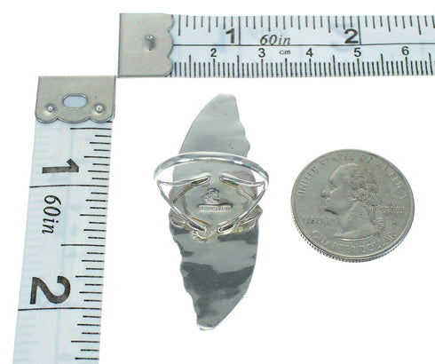 Southwestern Turquoise And Sterling Silver Ring Size 6-1/2 YX76440