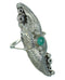 Turquoise Sterling Silver Southwestern Jewelry Ring Size 7-1/4 YX76444