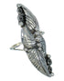 Southwest Sterling Silver Leaf Ring Size 7-3/4 YX82899