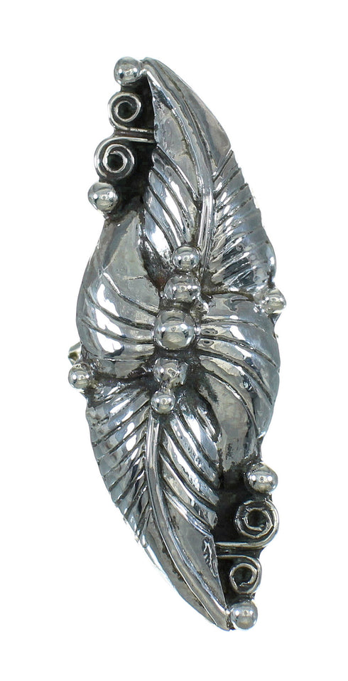 Southwest Silver Leaf Ring Size 7-1/4 YX82893
