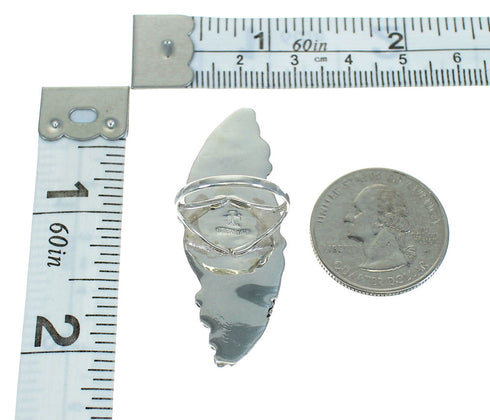 Genuine Sterling Silver Southwest Leaf Ring Size 6-1/4 YX82839