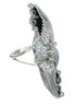 Silver Southwestern Jewelry Leaf Ring Size 5-1/2 YX82943