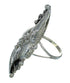 Southwestern Authentic Sterling Silver Leaf Ring Size 4-3/4 YX82932