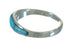 Southwest Turquoise Silver Ring Size 4-3/4 YX76463