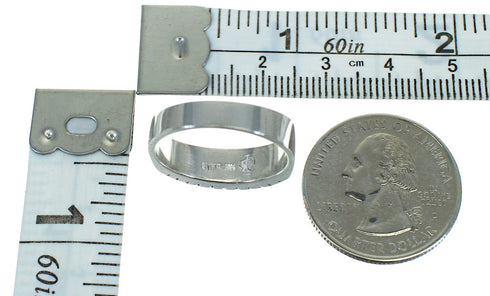 Turquoise And Authentic Sterling Silver Southwestern Ring Size 4-1/4 YX76482