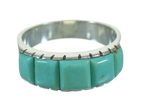 Turquoise Sterling Silver Southwest Jewelry Ring Size 5-3/4 YX76514