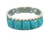 Southwestern Silver Turquoise Jewelry Ring Size 5-1/4 YX76544