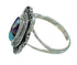 Silver Multicolor Inlay Ring Size 7-1/4 AX80266