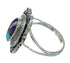 Genuine Sterling Silver Multicolor Inlay Southwest Ring Size 5-1/4 AX80283