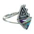Multicolor Silver Water Wave Ring Size 5-3/4 AX80321