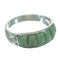 Sterling Silver Turquoise Inlay Ring Size 4-3/4 QX69088
