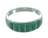 Turquoise Inlay Authentic Sterling Silver Southwest Ring Size 8-1/4 QX69102