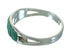 Southwestern Genuine Sterling Silver Turquoise Inlay Ring Size 6-3/4 QX69095