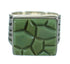 Southwestern Turquoise Inlay Sterling Silver Ring Size 8 QX69128