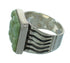 Southwestern Turquoise Inlay Sterling Silver Ring Size 8 QX69128