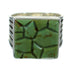 Turquoise Inlay Southwest Genuine Sterling Silver Ring Size 8 QX69159