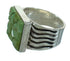 Turquoise Inlay Southwest Genuine Sterling Silver Ring Size 8 QX69159