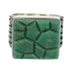 Turquoise Inlay Sterling Silver Southwestern Ring Size 7-3/4 QX69163