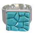 Turquoise And Genuine Sterling Silver Southwest Ring Size 8-3/4 YX68699