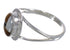 Southwestern Genuine Sterling Silver Multicolor Ring Size 6-1/2 AX80645